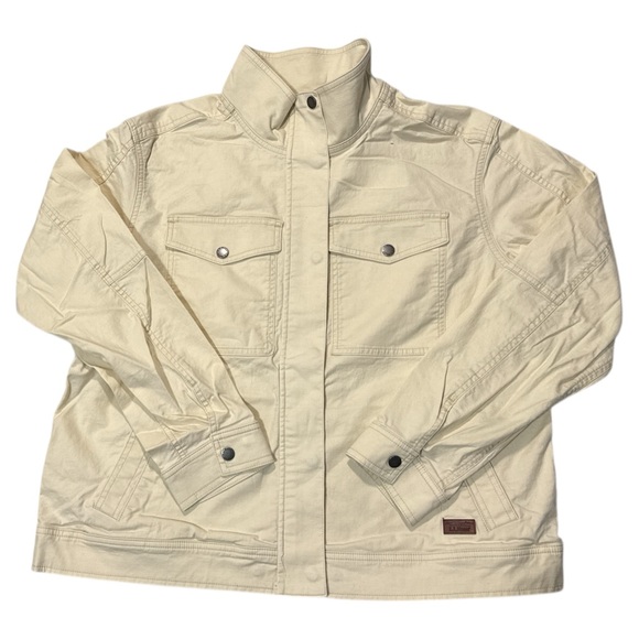 L.L. Bean Off-White Casual Jacket Women’s‎ Large